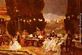 Francois Flameng An Evening's Entertainment For Josephine painting